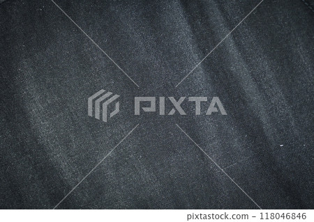 black denim clothing texture background, textile of pants fashion 118046846