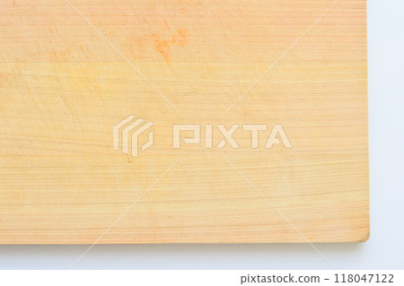 wooden cutting board isolated on white background, plank wood in the kitchen wooden cutting board isolated on white background, plank wood in the kitchen 118047122