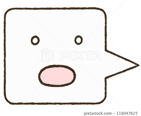 Simple speech bubble icon 118047625