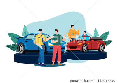 Male car agent 118047859