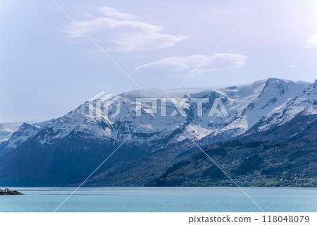 Serenity of Hardangerfjord, Norway. 118048079