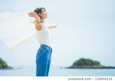 健康的女人肖像 118048216