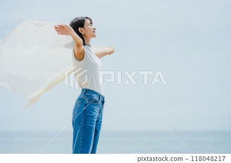 健康的女人肖像 118048217