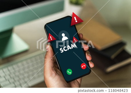 scam call from unknown with mobile phone number to fake security protection scam call from unknown with mobile phone number to fake security protection 118048423