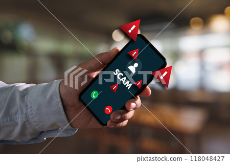 scam call from unknown with mobile phone number to fake security protection scam call from unknown with mobile phone number to fake security protection 118048427