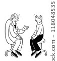 Young woman consulting a doctor 118048535