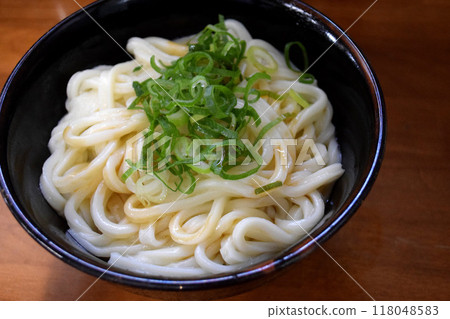 Udon noodle with fried noodles Udon noodle with fried noodles 118048583