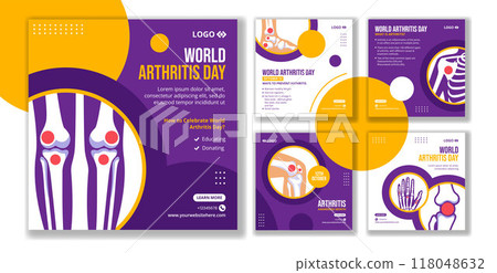 Arthritis Day Social Media Post Flat Cartoon Hand Drawn Templates Background Illustration Arthritis Day Social Media Post Flat Cartoon Hand Drawn Templates Background Illustration 118048632