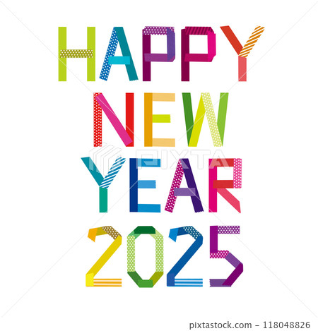2025年新年快樂多彩 118048826
