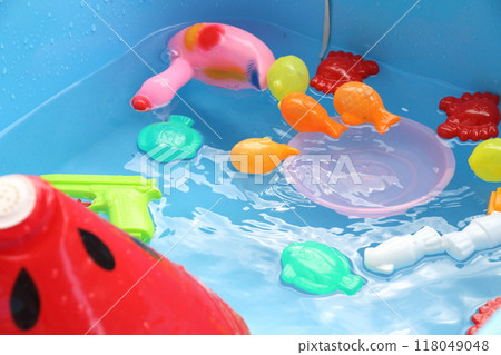 Colorful water toys images 118049048