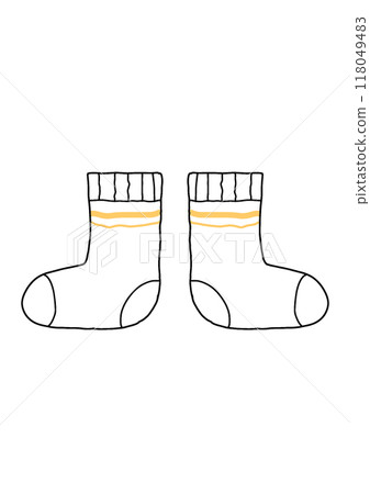 Yellow line socks 118049483