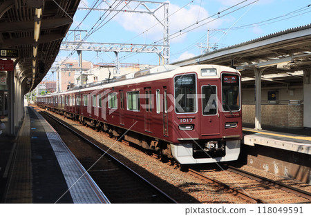 阪急神戶線1000系列特急經過蘆屋川站 118049591