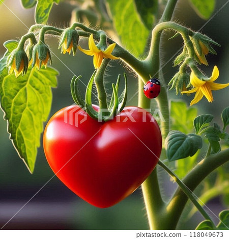 一個讓發現它的人感到幸福的番茄 118049673