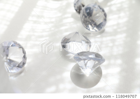 透明壓克力寶石閃閃發光影像素材 118049707