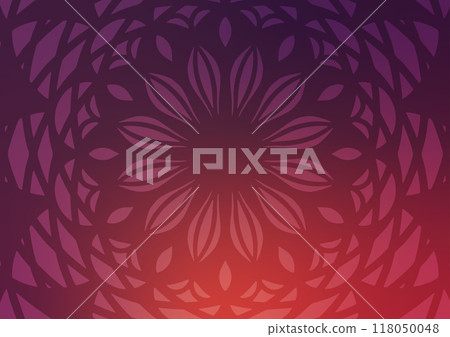 Flower modern mandala purple line pattern background  118050048