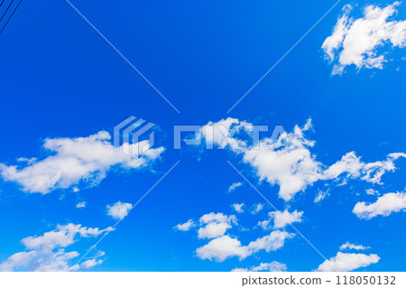 Clouds floating in the blue sky Clouds floating in the blue sky 118050132