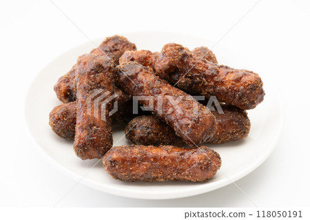 Brown sugar karinto on a plate 118050191