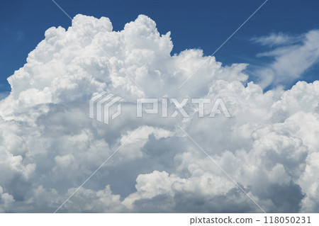 Spectacular view of blue sky and white clouds 118050231
