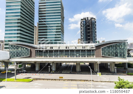 Panoramic view of Nangang Software Park Area MRT Station in Taipei, Taiwan. Panoramic view of Nangang Software Park Area MRT Station in Taipei, Taiwan. 118050487