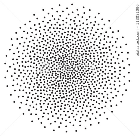 Stippled circle element for design 118051096