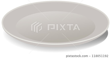 Empty Plate Vector Illustration 118051192