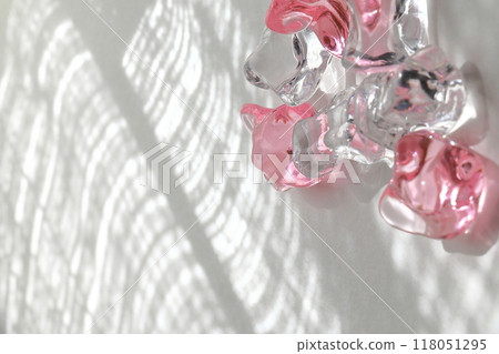 Transparent acrylic jewels sparkling image material Transparent acrylic jewels sparkling image material 118051295