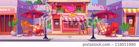 Mexican street cafe 118051980
