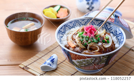 Tokachi Obihiro specialty: Pork kalbi rice bowl (stamina pork rice bowl) 118052257