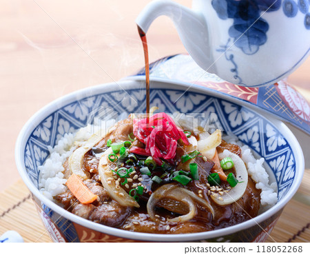 Tokachi Obihiro specialty: Pork kalbi rice bowl (stamina pork rice bowl) 118052268