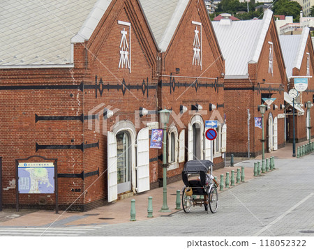 Scenery with red brick warehouse 118052322