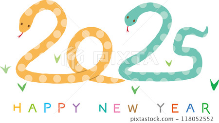 2025 New Year's card material: Year of the snake 118052552