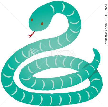 Cute snake illustration material Cute snake illustration material 118052651