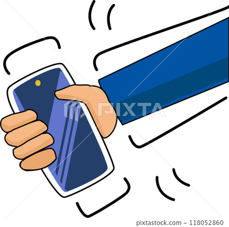 Shake your smartphone icon. flat style graphic design. Can be used for any purposes. Shake your smartphone icon. flat style graphic design. Can be used for any purposes. 118052860