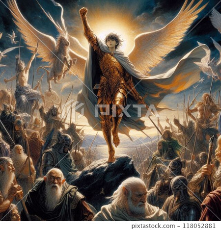 Warriors' Triumph - Illustration Warriors' Triumph - Illustration 118052881