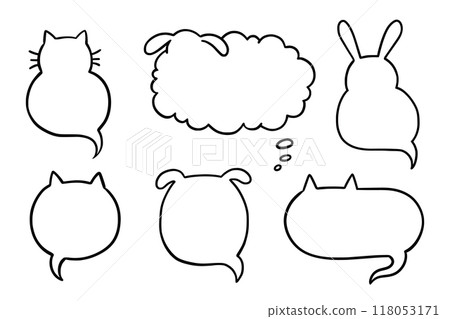 Cat dog pet frame, speech bubble cute set. Hand drawn sketch doodle line style animal pet frame design. Cat, dog paw cute talk speech bubble design. Puppy round footprint badge. Vector Cat dog pet frame, speech bubble cute set. Hand drawn sketch doodle line style animal pet frame design. Cat, dog paw cute talk speech bubble design. Puppy round footprint badge. Vector 118053171