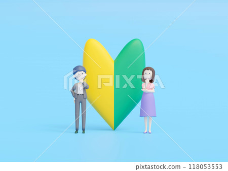 3DCG | 兩個初學者，一男一女，因為有很多不明白的地方而陷入沉思 118053553