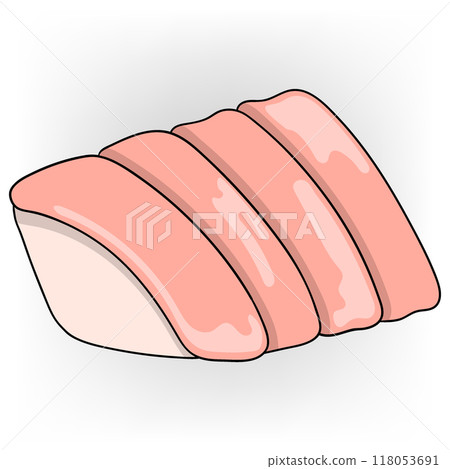 delicious meat food coated in flour and fried delicious meat food coated in flour and fried 118053691