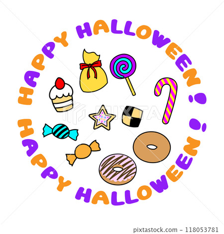 Halloween candy illustration material Halloween candy illustration material 118053781