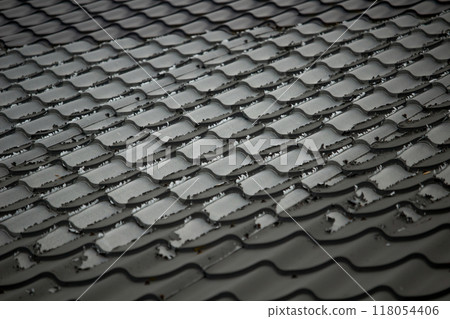 metal roofing roof as background. 118054406