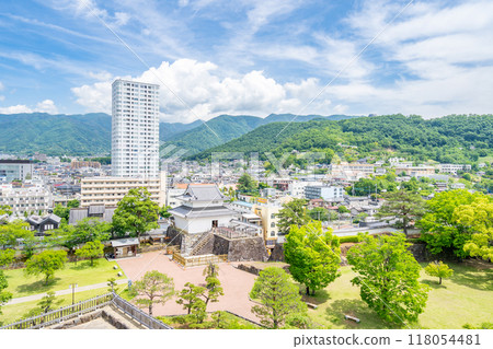甲府城從城樓、東北偏北、稻荷砲塔、雙石牆遺址、甲州夢小路看 118054481
