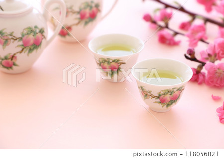 女兒節綠茶桃花花桃 118056021