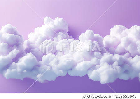 雲朵和紫色背景AI生成素材 雲朵和紫色背景AI生成素材 118056603