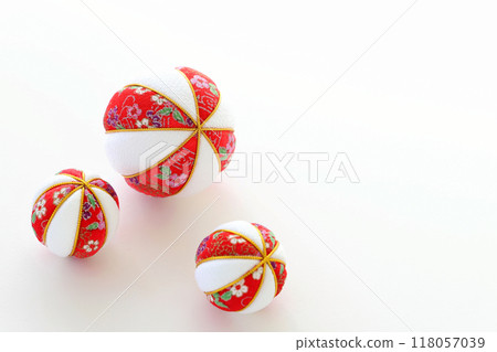 縐紗裝飾品 手鞠形狀的裝飾品 118057039