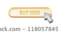 3D buy now golden button. 118057845