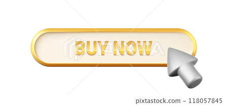 3D buy now golden button. 118057845