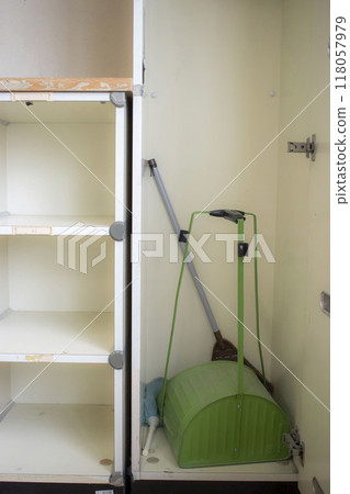 Cleaning tools stored away 118057979