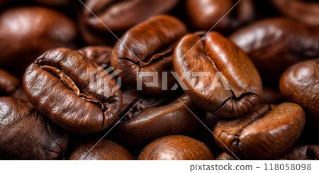 coffee beans closeup 118058098