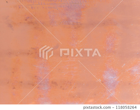 Rusty Metal Surface with Scratches and Corrosion 118058264