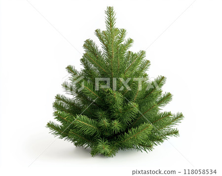 Single Christmas tree decoration isolate on white background. Single Christmas tree decoration isolate on white background. 118058534