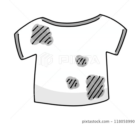 寬鬆簡單的髒衣服，固體油漆 118058990